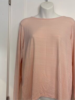Eddie Bauer Light Peach Long Sleeve  Top